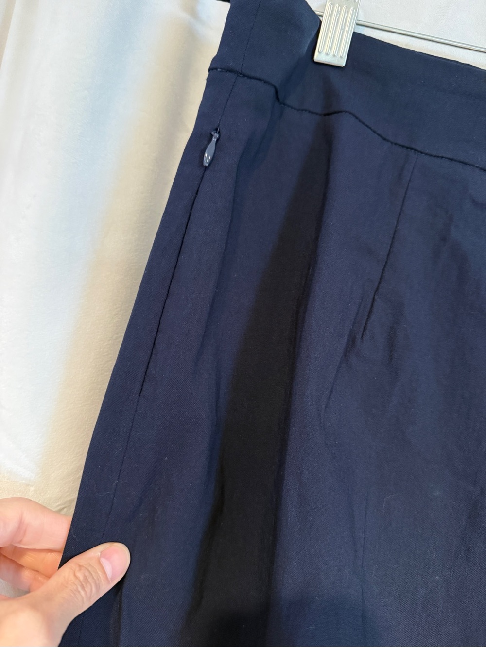 J. McLaughlin Navy Scallop-Hem Skort - Picture 5 of 11